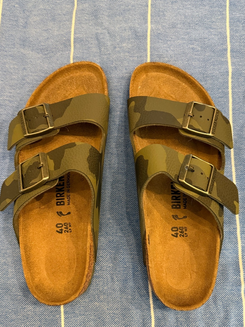 Birkenstock Arizona Sandals - Camo Green